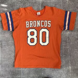 Men's Vintage 80's Rawlings Denver Broncos Mark Jackson Orange Crush Jersey Sz L